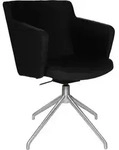 Topstar Besuchersessel SFH 1.0 schwarz edelstahl, Optik matt Stoff 58,0 x 66,0 x 87,0