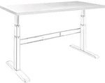 celexon Tischplatte 125 x 75cm f&uuml;r Adjust- Schreibtisch, wei&szlig;