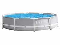 INTEX 26702GN - PrismFrame Pool (305x76cm) inkl. GS-Filterpumpe 1250 l/h