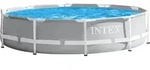 INTEX 26702GN - PrismFrame Pool (305x76cm) inkl. GS-Filterpumpe 1250 l/h - Blau/Grau