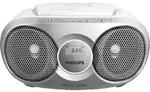 Philips CD-Soundmachine AZ215S/12, FM, CD-DA, CD-R, CD-RW, 3 W, Silber,...