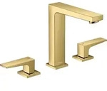 3-Loch Wannenarmatur Metropol m Push-Open Ablaufgarnitur polished gold - Gold