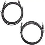 Victron Energy M8 3-poliges rundes Stecker/Buchse-Kabel 1 m - Silber