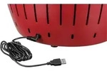 LotusGrill G-435 Holzkohlegrill XL 40,5cm rot mit USB Anschluss - Rot