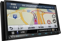 Kenwood DNX7190DABS, Kenwood DNX7190DABS CD/DVD/USB/BT/iPhone 7' Disp. 2-DIN Schwarz