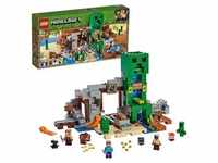 LEGO 21155 Minecraft Die Creeper Mine, Bauset mit Steve, Minecraft-Schmied,