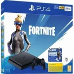 Sony PS4 500GB Jet Black: Fortnite Neo Versa Bundle mit einem PS4 Dualshock
