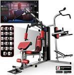 Sportstech Kraftstation HGX200 | 45 &Uuml;bungen | Dip Station | EVA-Polster