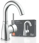 eisl Waschtischarmatur FUTURA, energiesparender Wasserhahn Bad in Chrom - Silber
