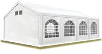 TOOLPORT Partyzelt Festzelt 4x8 m in wei&szlig; Professional PE Plane 550 N...