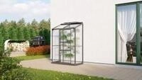 Vitavia Anlehn-Gew&auml;chshaus "Styx 900" schwarz 0,9 m&sup2; 3 mm ESG