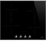 Smeg Classic SI364BM, Schwarz, Integriert, 60 cm, Zonen-Induktionskochfeld, Glas, 4