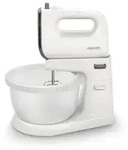 Philips Handmixer 5000 Series, 5 Geschwindigkeitsstufen, Turbofunktion, Knethaken,