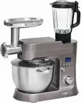 Clatronic Knetmaschine inkl. Fleischwolf | Glas-Mixaufsatz | Pastafunktion | Digital