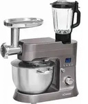 Bomann Knetmaschine KM 1395 CB titan, Fleischwolf, Pastafunktion, 1500 W - Silber