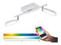 EGLO connect LED Deckenleuchte Palombare-C, Smart Home Deckenlampe weiß, Spots...