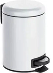 WENKO Kosmetik Treteimer Mod. Leman Wei&szlig; 3L, mit herausnehmbarem Einsatz - Wei&szlig;