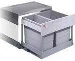 HAILO 3644821 Abfalltrennsystem 30 (18+12) Liter RAUMSPAR TANDEM S PLUS 18/12 mit