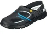 Abeba ESD-Berufsschuhe Dynamic OB Clog schwarz/blau CE ESD SRC - Schwarz/Blau - 45