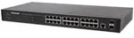 INTELLINET Switch 24x GE Web-Managed Rackmount 2x SFP - Schwarz