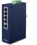 PLANET Industrial Fast Ethernet Switch IP30 Slim Type 5-Port (-40 bis 75 Grad C),