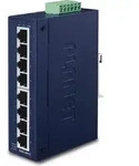 PLANET Industrial Fast Ethernet Switch 8-Port 10/100 Mbps RJ45 IP30, Unmanaged, L2,