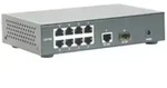LevelOne FGP-1000 10-Port-Fast Ethernet-PoE-Switch - Schwarz/Grau