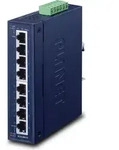 PLANET 8-Port 10/100/1000T Industrial Gigabit Ethernet - Blau