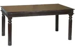 MiaM&ouml;bel Esstisch Colombo 90x90 cm Kolonialstil Massivholz Pinie Walnuss -