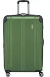 Travelite City Reisekoffer L Trolley Koffer 77cm 4 Rad / Rollen TSA Dehnfalte gr&uuml;n -