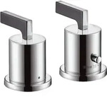 hansgrohe HG 2L AXOR CITTERIO Wannenrandarmatur DN 15 m Therm. m He-Gri chr - Silber