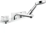Hansgrohe Axor Urquiola 4-Loch Wannenarmatur Fertigset f&uuml;r Fliesenrand Chrom -