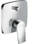 Hansgrohe Metris Wannenmischer Unterputz Fertigset eckig Chrom mit