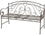 Gartenbank Schmiedeseisen ausklapp Tisch Bank Metall Metallbank Parkbank Garten farbe