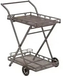 greemotion Servierwagen auf Rollen Toulouse Metall grau Garten & Outdoor
