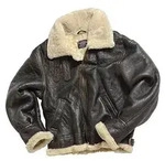 Mil-Tec US BOMBERJACKE B3 LAMMFELL M - Schwarz - M