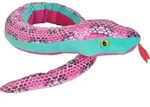 Wild Republic - Kuscheltier - Snakesss - Schlange Honeycomb pink - Rosa/T&uuml;rkis