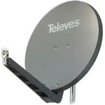 Televes S85QSD-G, 10,7 - 12,75 GHz, 39,5 dBi, Graphit, Aluminium, 85 cm, 850 mm -