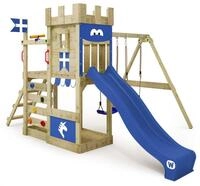 Spielturm Wickey RoyalFlyer mit Schaukel und Sandkasten in Blau
