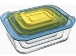 Joseph Joseph Nest Glass Storage - 4-teiliges Aufbewahrunsgbeh&auml;lterset aus Glas -
