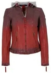 Mauritius Lederjacke Damen Cascha LAMOV rot Basics 100% Leder S - Rot - S