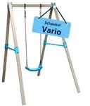 HUDORA Schaukel Schaukelgestell VARIO Basismodul V - Blau/Beige
