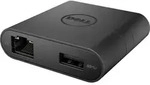 DELL USB-C - HDMI / VGA / Ethernet / USB 3.0, Schwarz - Schwarz