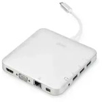 Universal Docking Station (silber, USB-C, HDMI, VGA, Gigabit LAN)