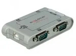 Delock USB 2.0 to 4 port serial HUB - Serieller Adapter - USB 2.0 - RS-232 x 4 -