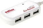 ROLINE USB 2.0 4-Port Hub mit Repeater, 12 m