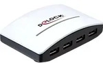 Delock USB 3.0 externer HUB 4 Port - Hub - 4 x SuperSpeed USB 3.0 - Desktop -