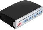 Delock 4 port USB 3.0 Hub - Hub - 4 x SuperSpeed USB 3.0 - Desktop - Schwarz