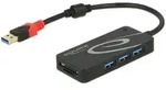 Delock - Hub - 3 x USB 3.1 Gen 1 - Desktop - Schwarz