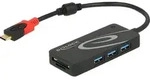 Delock - Hub - 3 x USB 3.1 Gen 1 - Desktop - Schwarz